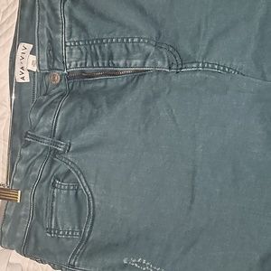 Ava&Viv teal skinny jeans